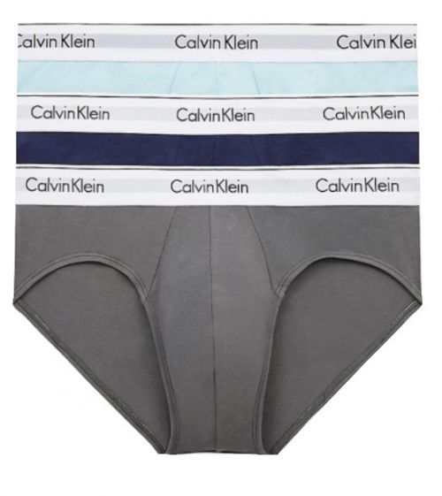 Calvin Klein 3 PACK - pánske slipy NB2379A-679 S