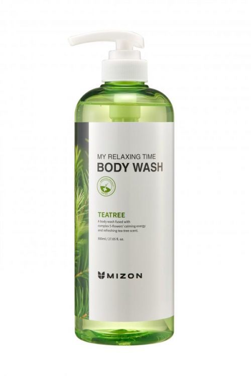Mizon Sprchový gél na podráždenú a problematickú pokožku Teatree My Relaxing Time ( Body Wash) 800 ml