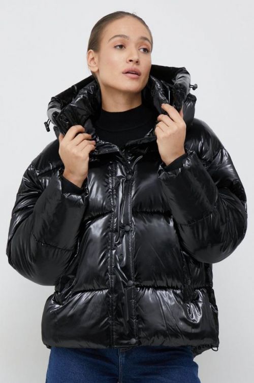 Bunda Calvin Klein Jeans dámska, čierna farba, zimná, oversize