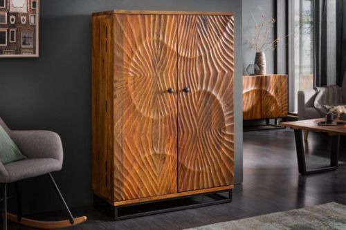 Barová skrinka FILEMON Dekorhome Čierna