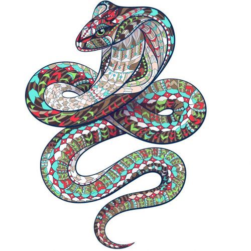 Drevené puzzle-Cobra/S KP21933