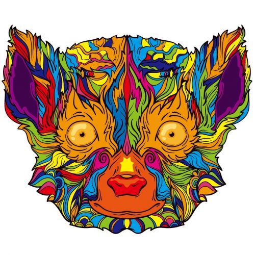 Drevené puzzle-Lemur/S KP21960