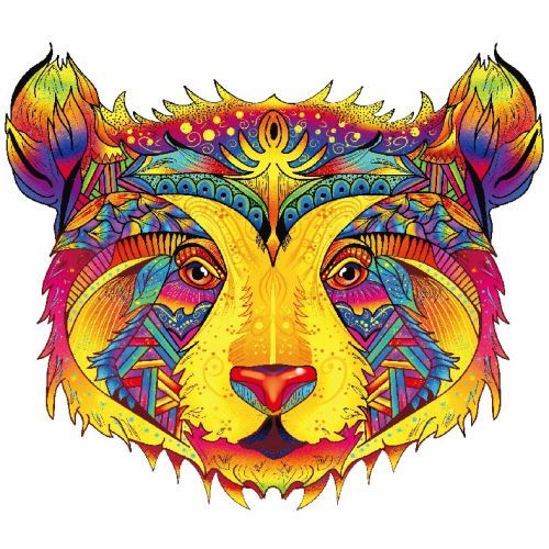 Drevené puzzle-Color Bear/S KP21982