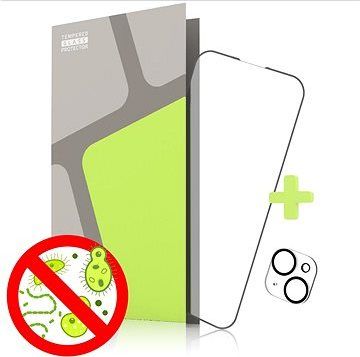 Tempered Glass Protector antibakteriálne na iPhone 14 Plus, (Case Friendly) + sklo na kameru