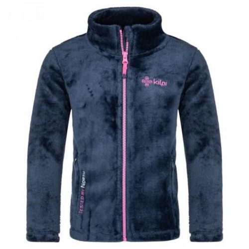 Girls' warm hooded sweatshirt Kilpi ERIN-JG DARK BLUE