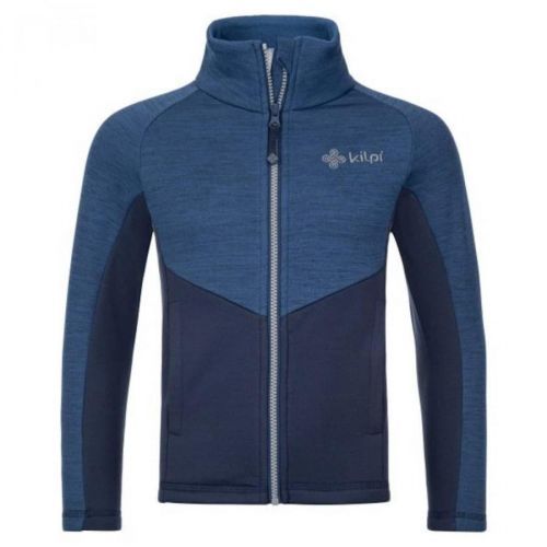 Girls functional sweatshirt without hood Kilpi TOMMS-JG DARK BLUE