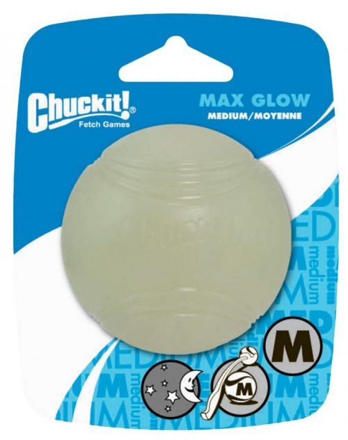 Chuckit! Max Glow lopta - Ø 6,5 cm