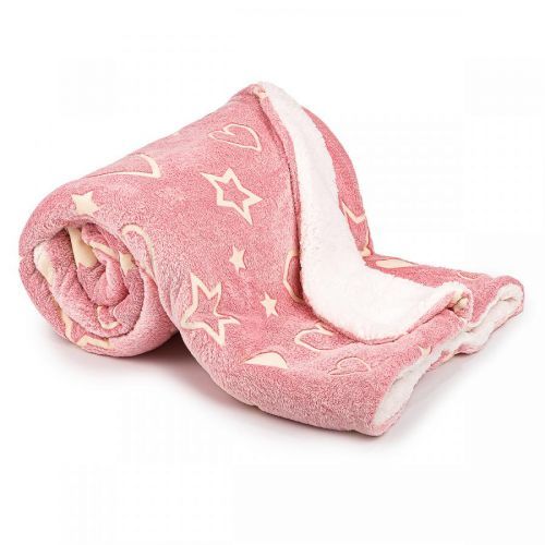 4Home Svietiaca baránková deka Heart, 150 x 200 cm