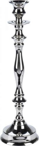 Kovový svícen Kabri 36,5cm stříbrný