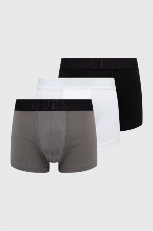 Boxerky Guess 3-pak pánske, čierna farba