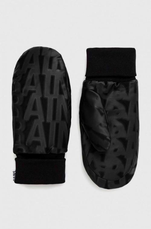 Rukavice Rains 16070 Puffer Mittens čierna farba