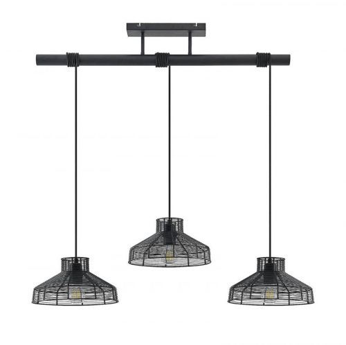 Lindby Karidotta závesná lampa z ocele 3-plameňová