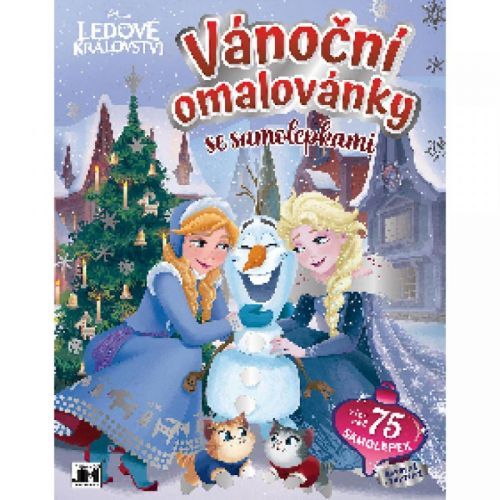 Jiri Models Vianočné omaľovánky so samolepkami Ľadové kráľovstvo
