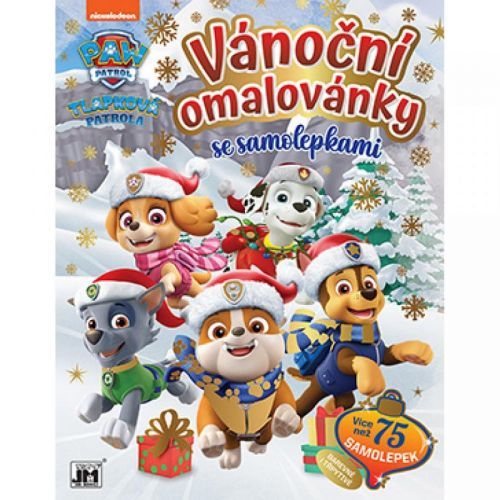 Jiri Models Vianočné omaľovánky so samolepkami Tlapková Patrola