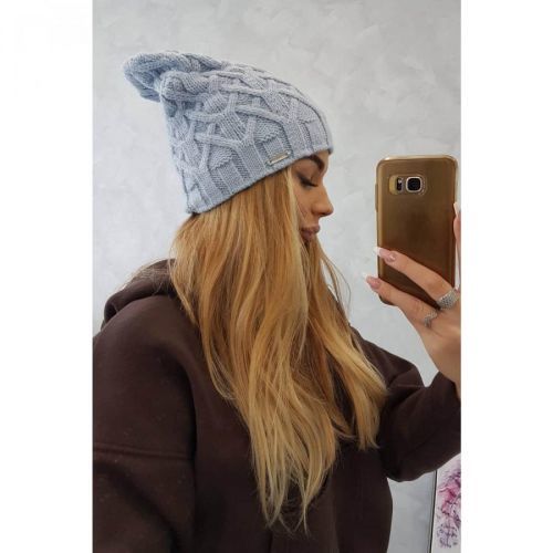 Cap with fleece Sonia K201 blue