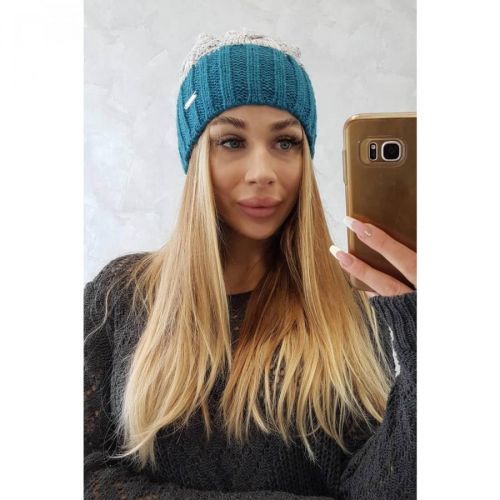 Cap with fleece Paris K212 gray+marine