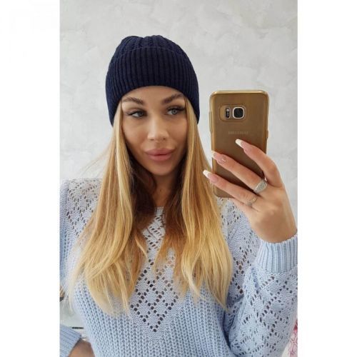 Cap thin Grace K211 navy blue