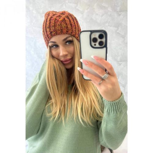 Cap with fleece Merry K225 brown