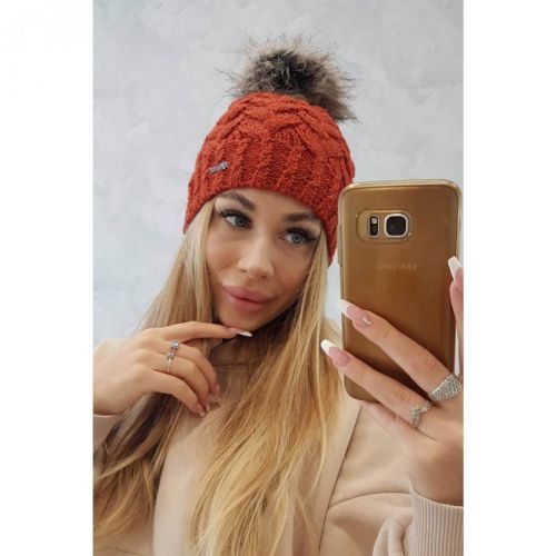 Cap with fleece Daria K217 foxy