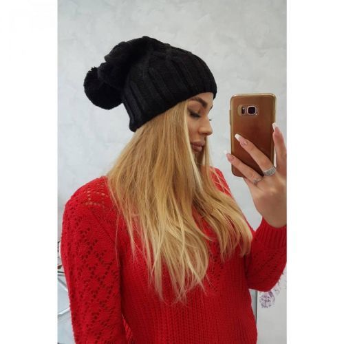 Cap with fleece Milano K203 black