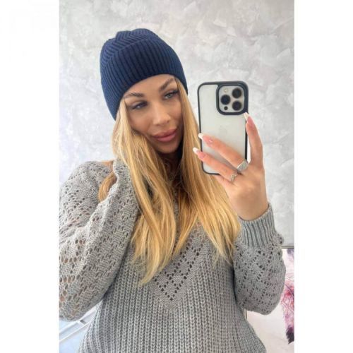 Cap thin Oliwia K252 navy blue