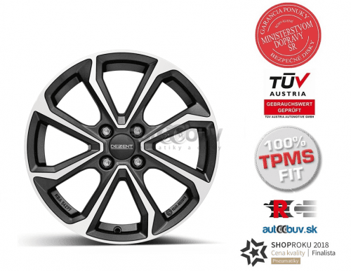 DEZENT KT dark 6.00x16 4x100.00 ET50
