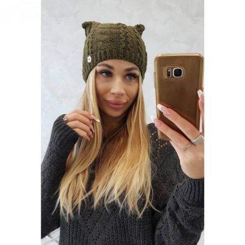 Cap with fleece Rabbid K237 khaki