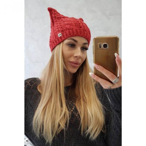 Cap with fleece Rabbid K237 raspberry