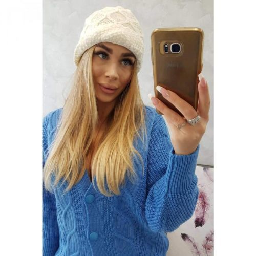 Cap with fleece Roma Bis K235 ecru