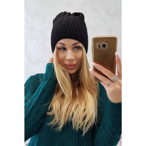 Cap with fleece Anna K238 black