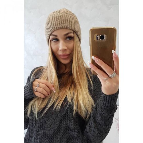 Cap thin Malwina K250 dark beige