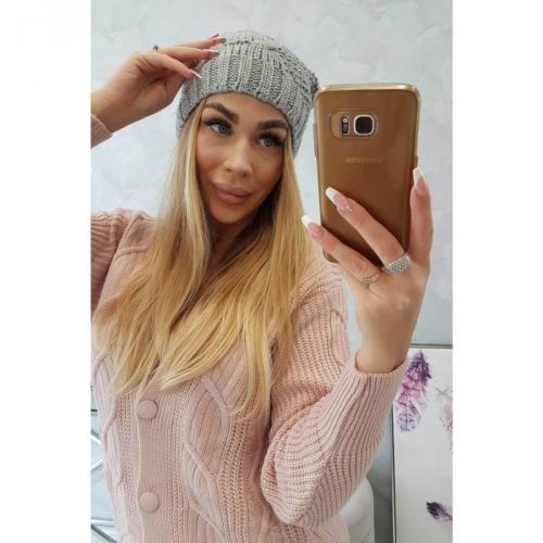 Cap with fleece Karolina K243 gray