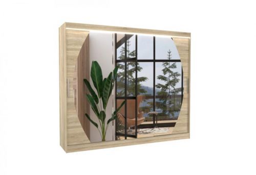 Expedo Posuvná skriňa HEIDI, 250x215x58, sonoma