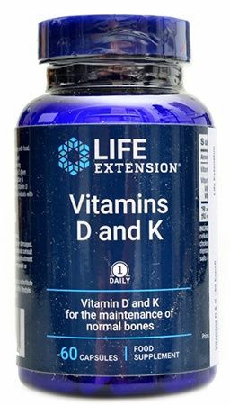 Life extension vitamins d and k 60 kapsúl