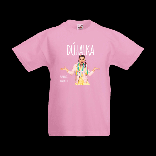 Dúhalka tričko Dúhalka Baby Pink 104