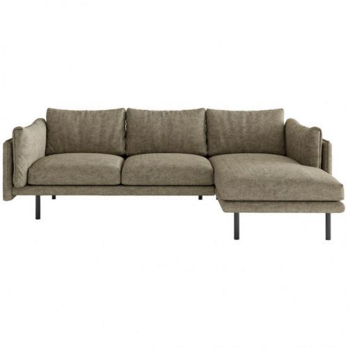 Livetastic ROHOVÁ SEDACIA SÚPRAVA, textil, svetlohnedá