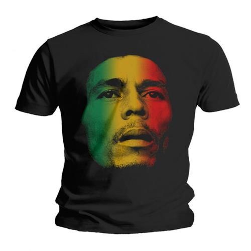 Bob Marley - Tričko Face - Muž, Unisex, Čierna, S