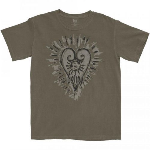 Gojira - Tričko Fortitude Heart - Muž, Unisex, Šedá, XL