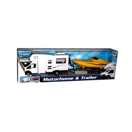 Mac Toys Mobilné auto s prívesom 1:48