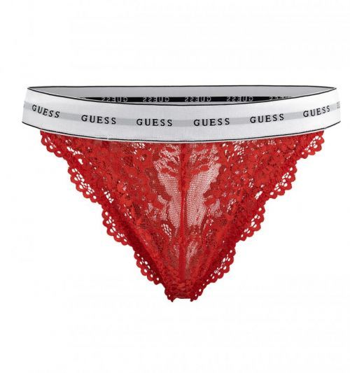 GUESS - červené čipkované brazilky