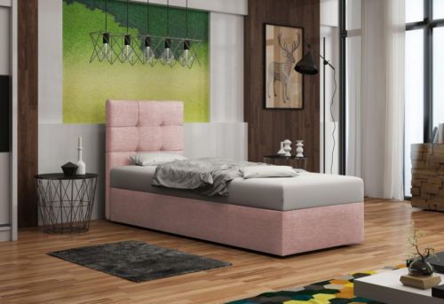 Expedo Čalúnená jednolôžková posteľ DOUBLE 2, 90x200, cosmic14