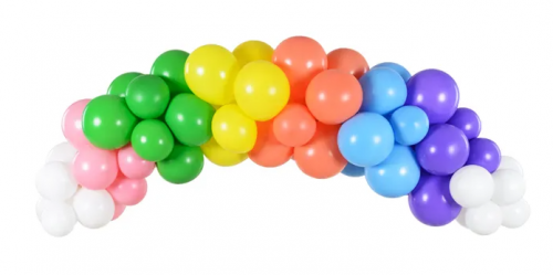 PartyDeco Balónová girlanda - Dúhový mix 200 cm