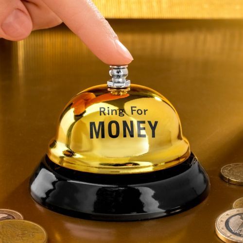 014932 Stolný zvonček - Ring for Money
