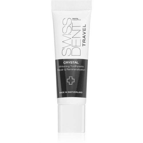 Swissdent Crystal Travel Tube remineralizačná zubná pasta s bieliacim účinkom 10 ml