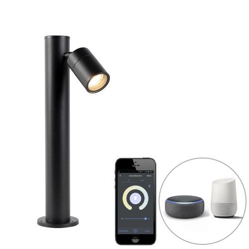 Smart buitenlamp zwart 45 cm verstelbaar incl. Wifi GU10 - Solo