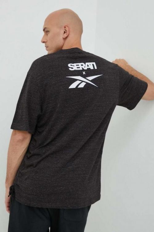Bavlnené tričko Reebok Classic Nao Serati & Pride šedá farba, s potlačou