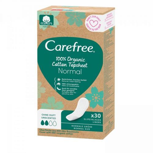 Carefree Slipové vložky Organic Cotton Normal 30 ks