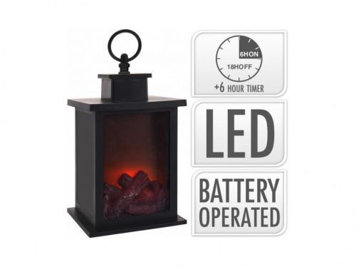 MAKRO - Krb dekorácia 14x14x24cm LED