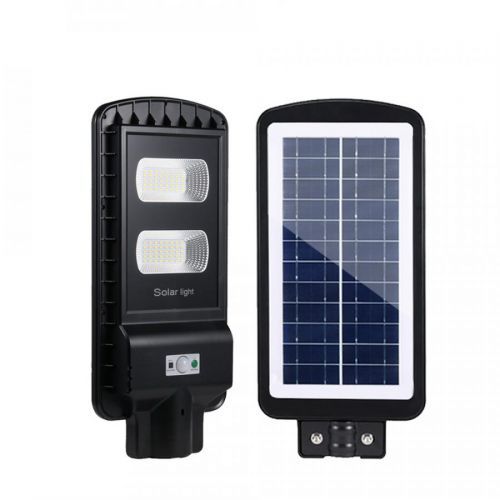 Bezdoteku LEDSolar verejne osvetlenie pouličná lampa 40W, so senzorom, bezdrôtové, iPRO, studená farba