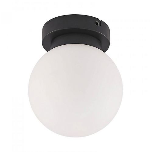 Lindby Tavino stropné svetlo guľové, čierna